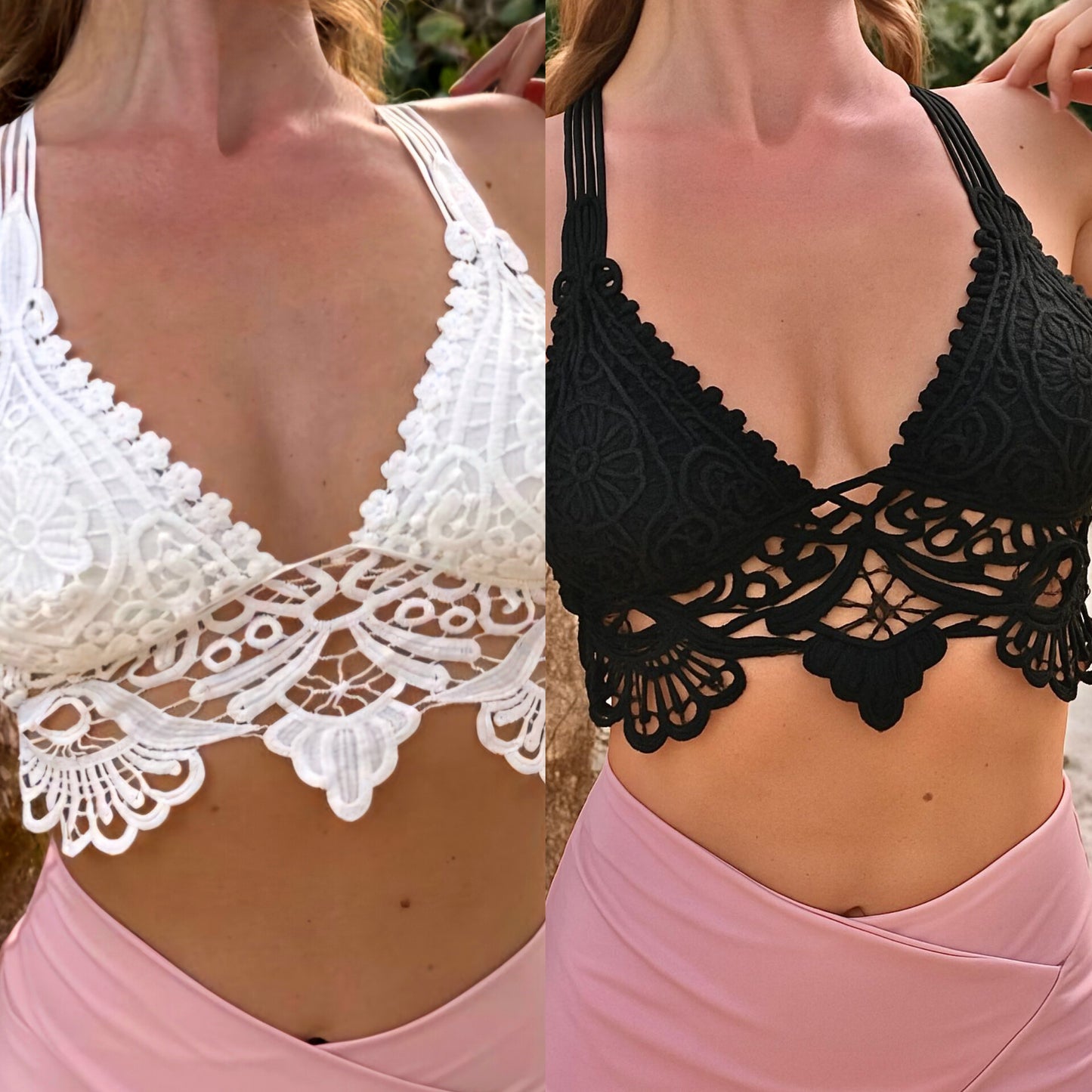 Boho chic Lace crop top