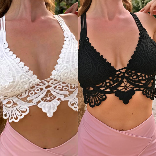 Boho chic Lace crop top